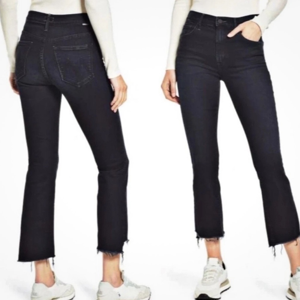 NWT MOTHER The Insider Step Crop Fray “Night In Paris” size 31